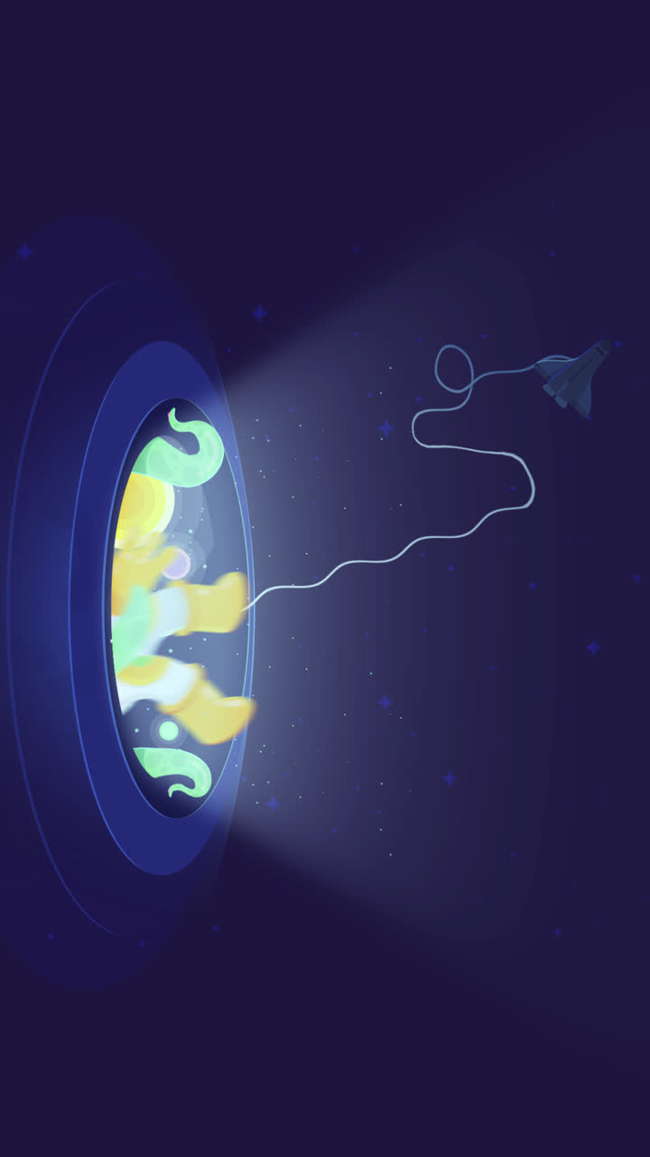 Astronaut's Journey Through a Wormhole