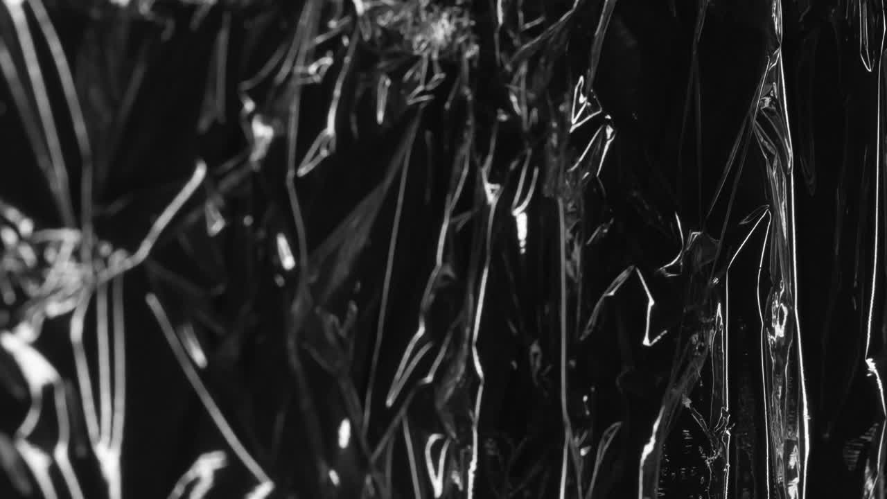 animación de texturas plásticas que se mueven sobre un fondo negro.