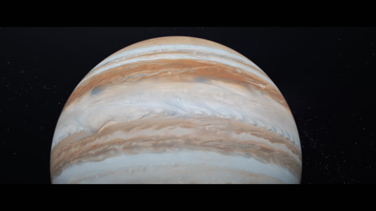 Jupiter planet viewed from space