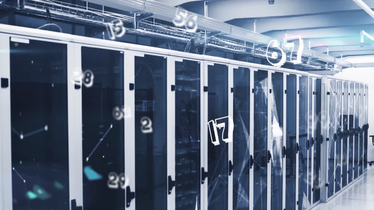 Animation of data processing over computer servers