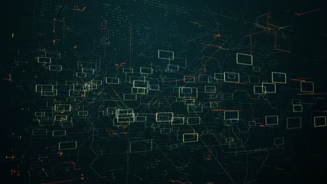 animación de cg cuadrada abstracta