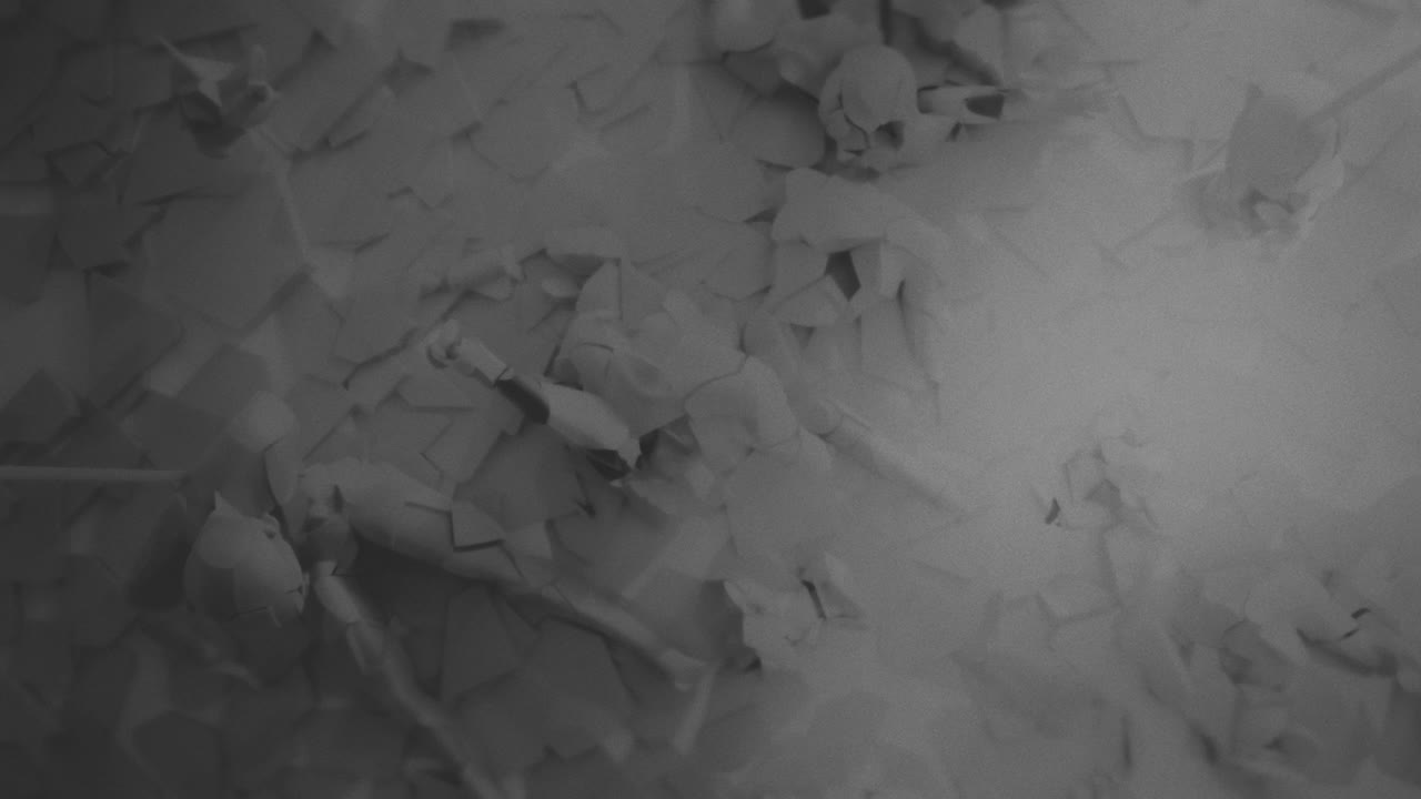 Destroyed andorids on a junkyard in xRay