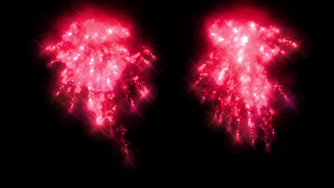 불꽃 색 입자 애니메이션 모션 그래픽