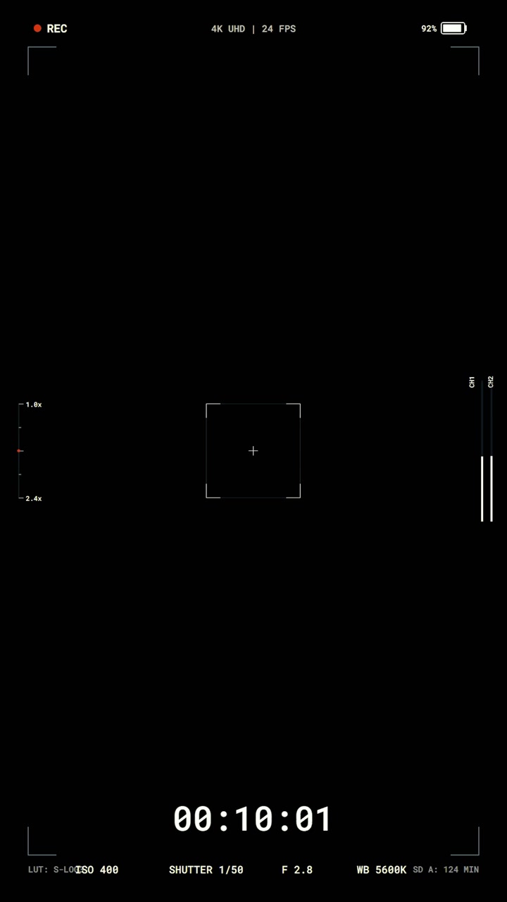 Digital Camera Viewfinder Interface Overlay