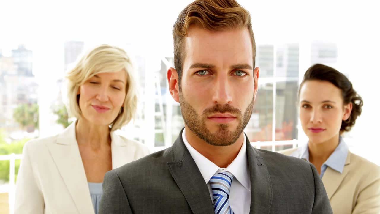 진지한 비즈니스 팀