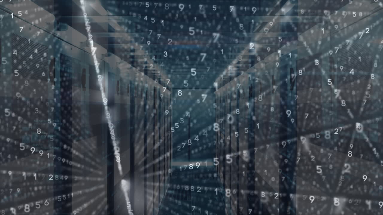 Animation of data processing over computer servers