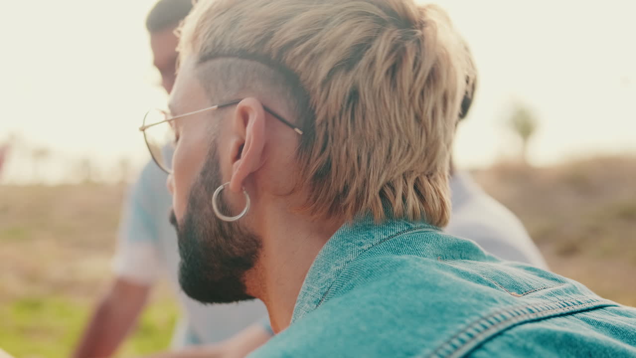 Friends Enjoying a Sunny Picnic
