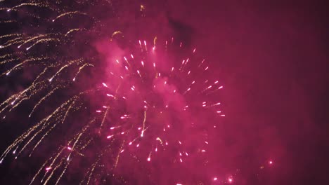 fireworks display during singapore national day parade rehearsal 2018