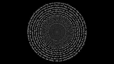 hebrew words in kabbalah as a mandala