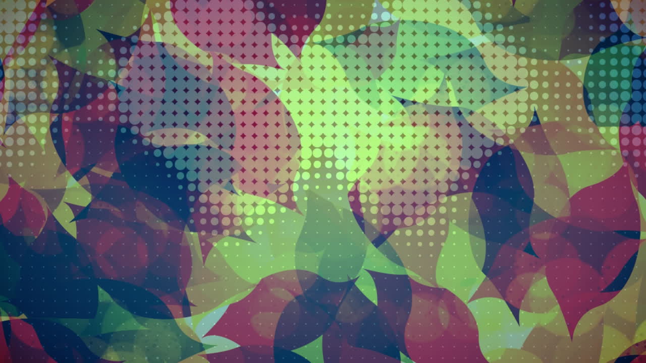 fondo vibrante con hojas coloridas 4k