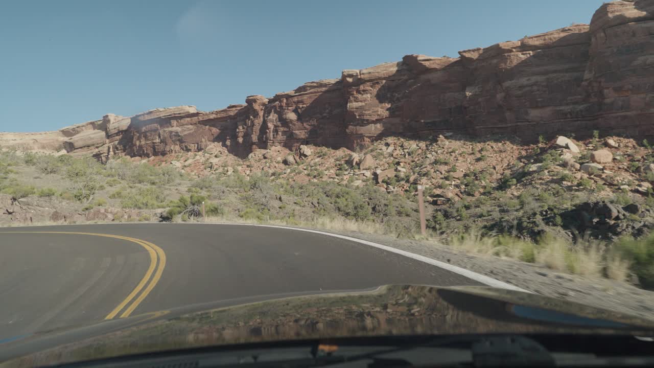 Scenic Road Trip Through Mountainous Terrain