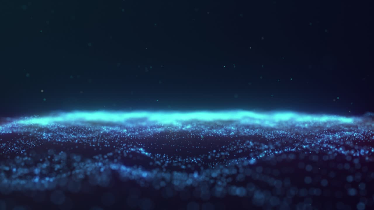 Abstract Blue Particle Background