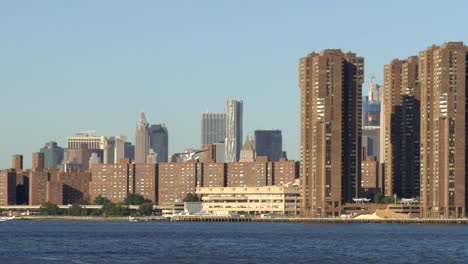 seaplane taking off from east river