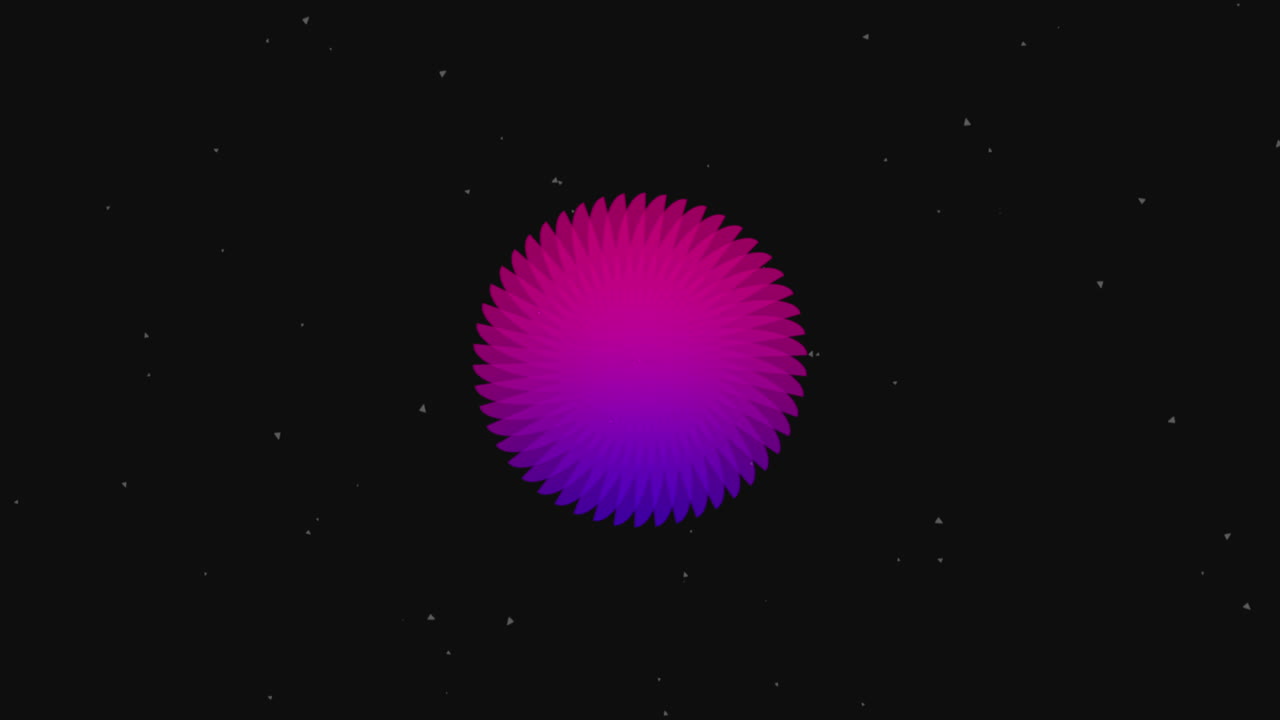 círculo rojo de neón con brillos en gradiente negro