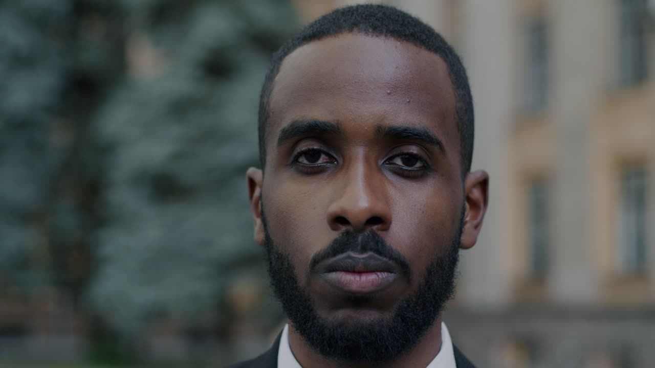 Man in a suit in an urban setting