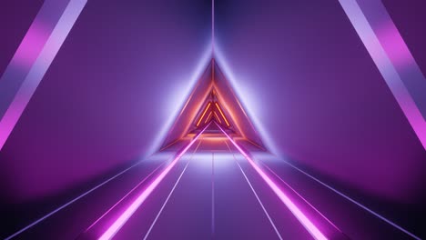 piso de jefe de pasillo de estilo retro con luces de neón, gráfico de movimiento de bucles vj, 3d, gráfico de movimiento