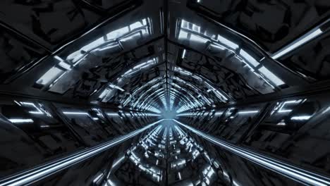 glowing lines illuminate a futuristic tunnel, creating a mesmerizing journey through a technological marvel with six different lighting variations