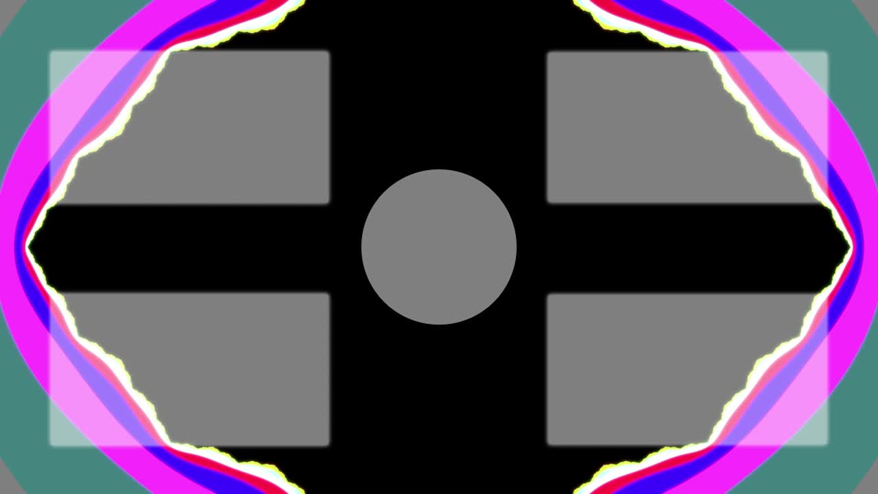 psicodélico llamativo final de la tarjeta final de la pantalla gráficos de movimiento