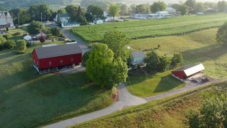 family farm in rural america