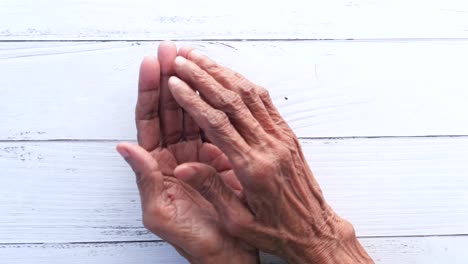 elderly hands