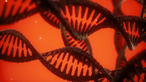 Exploring the intricate structure of dna amidst a vivid glowing background