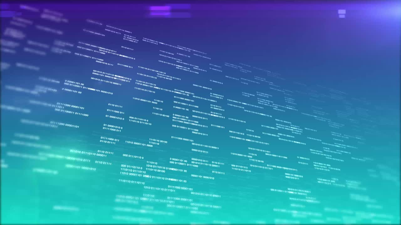 Binary code data tech info war