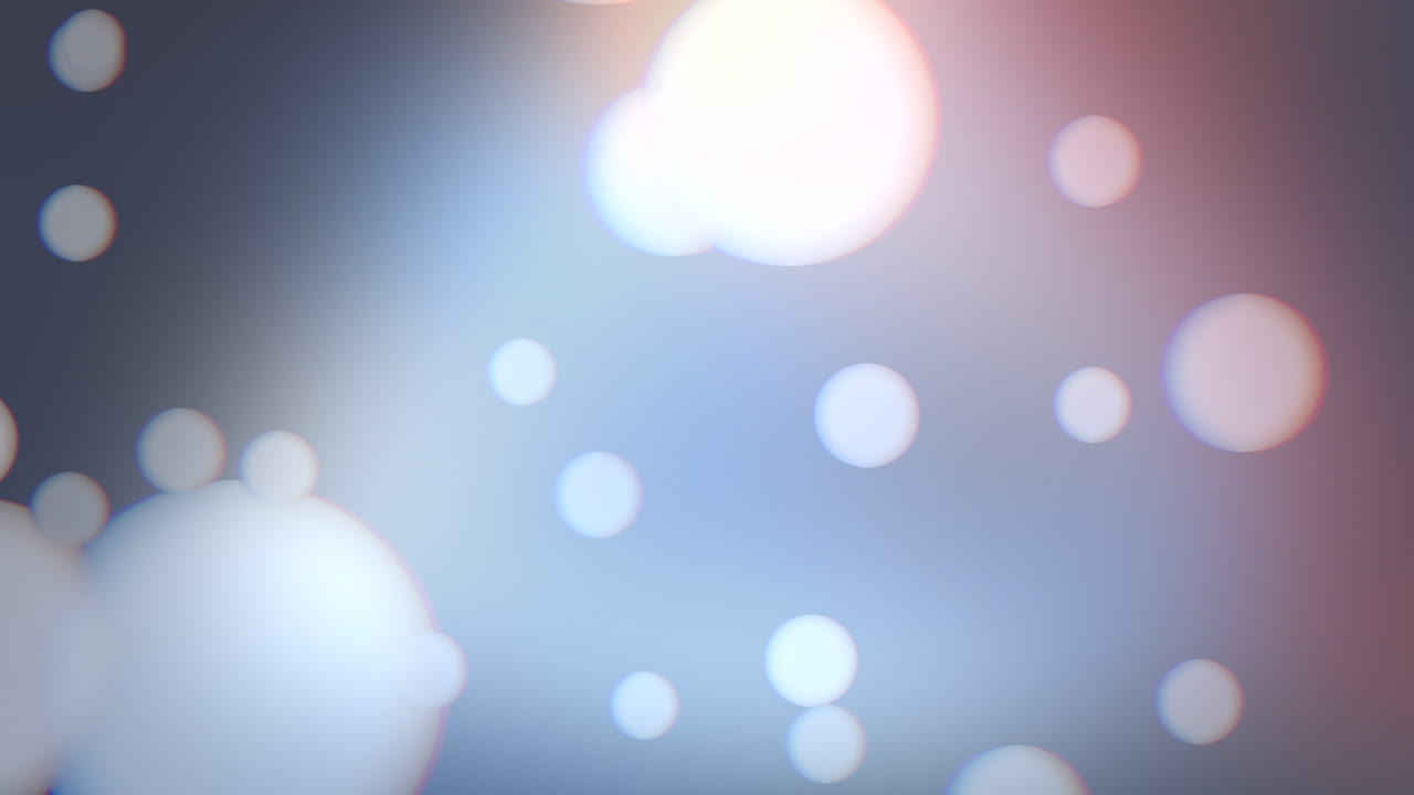 패션 그라데이션에 둥근 보케와 입자가 떨어지는 경우