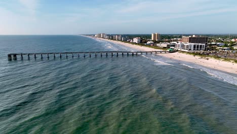 aerial pullout jacksonville beach florida