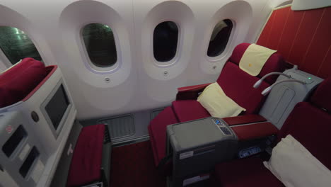 clase ejecutiva - vista del interior de un avión a reacción