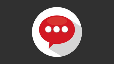 red speech bubble icon