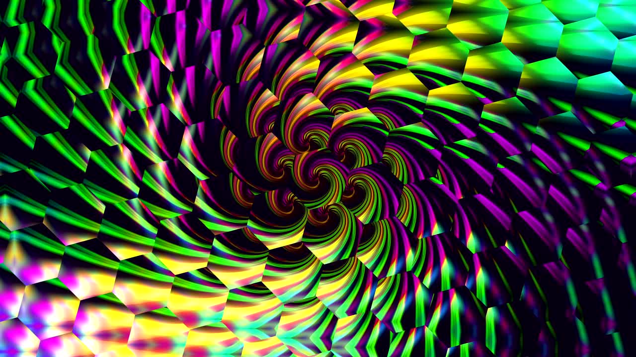 caleidoscopio ojo de mosca colorido