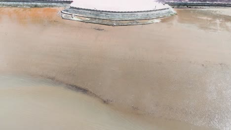 aerial shot of vung tau beach.