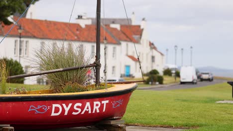 red boat named dysart in scenic fife