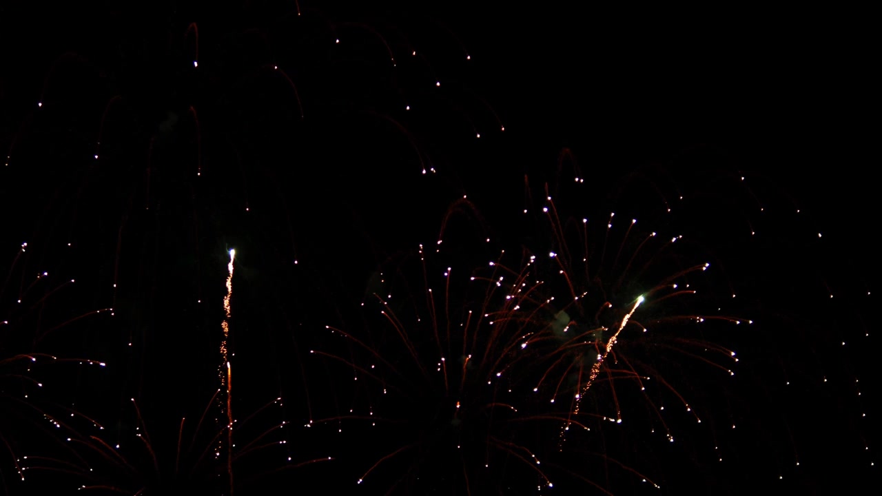 Beachfront Bliss. Colorful Fireworks Illuminate Night Sky Celebrations