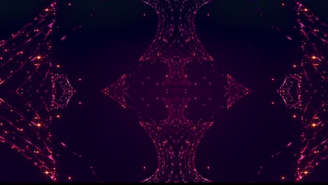sparkel rojo partículas vj dj gráficos en movimiento fondo lazo