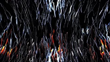 abstract swirling line on black background 4k vj loop animation