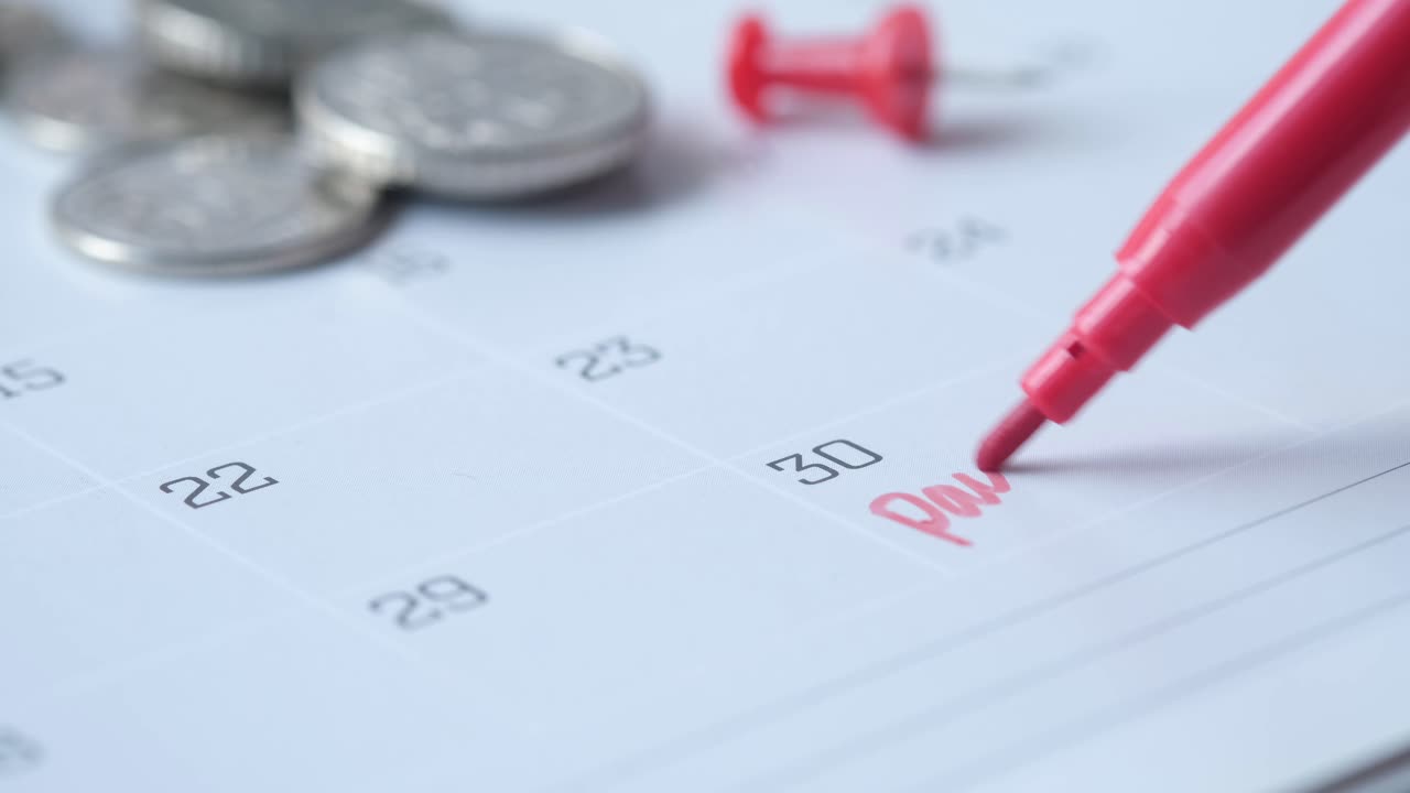 Segnare il Giorno di Paga sul Calendario