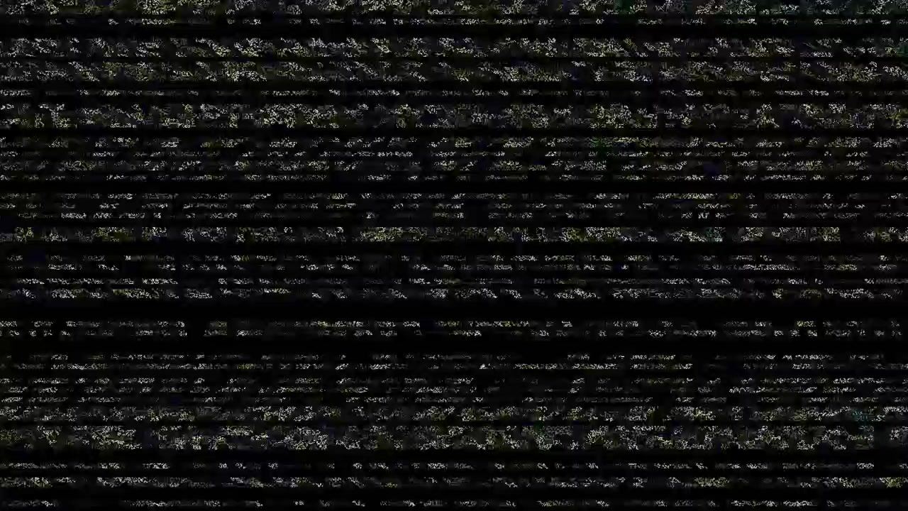 Analog Television Static Noise and Signal Interference