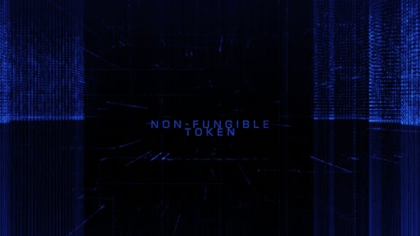 abstract digital no fungible token ciber ciudad fondo stock video usa, tecnología, elementos loopables ciudad diseño partícula, abstract, fondos