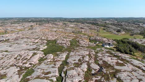 paisaje de la reserva natural de valon, bohuslan, suecia