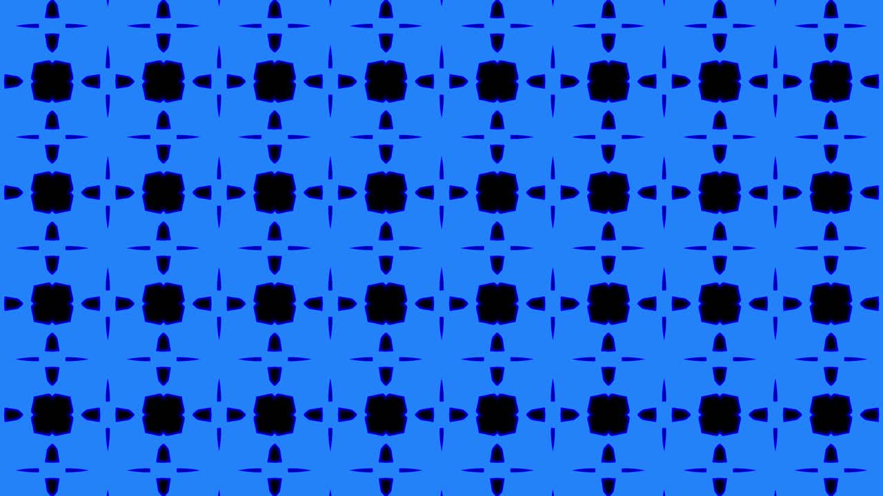 fondo de patrón geometrico sin costuras azul abstracto. rayas abstractas bucle de caleidoscopio. rápido psicodélico colorido kaleidoscopio vj fondo. discoteca fondo de movimiento abstracto. efecto caleidoscope