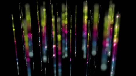 animación futurista con objeto de franja brillante en cámara lenta, 4096x2304 bucle 4k