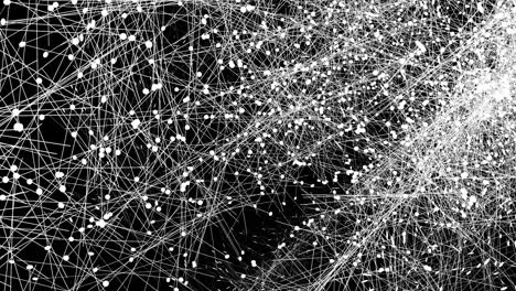 doppia animazione di duplicazione dell'ago su schermo nero