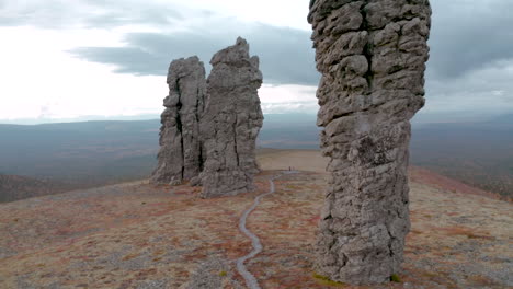 amazing rock formations in the mountains