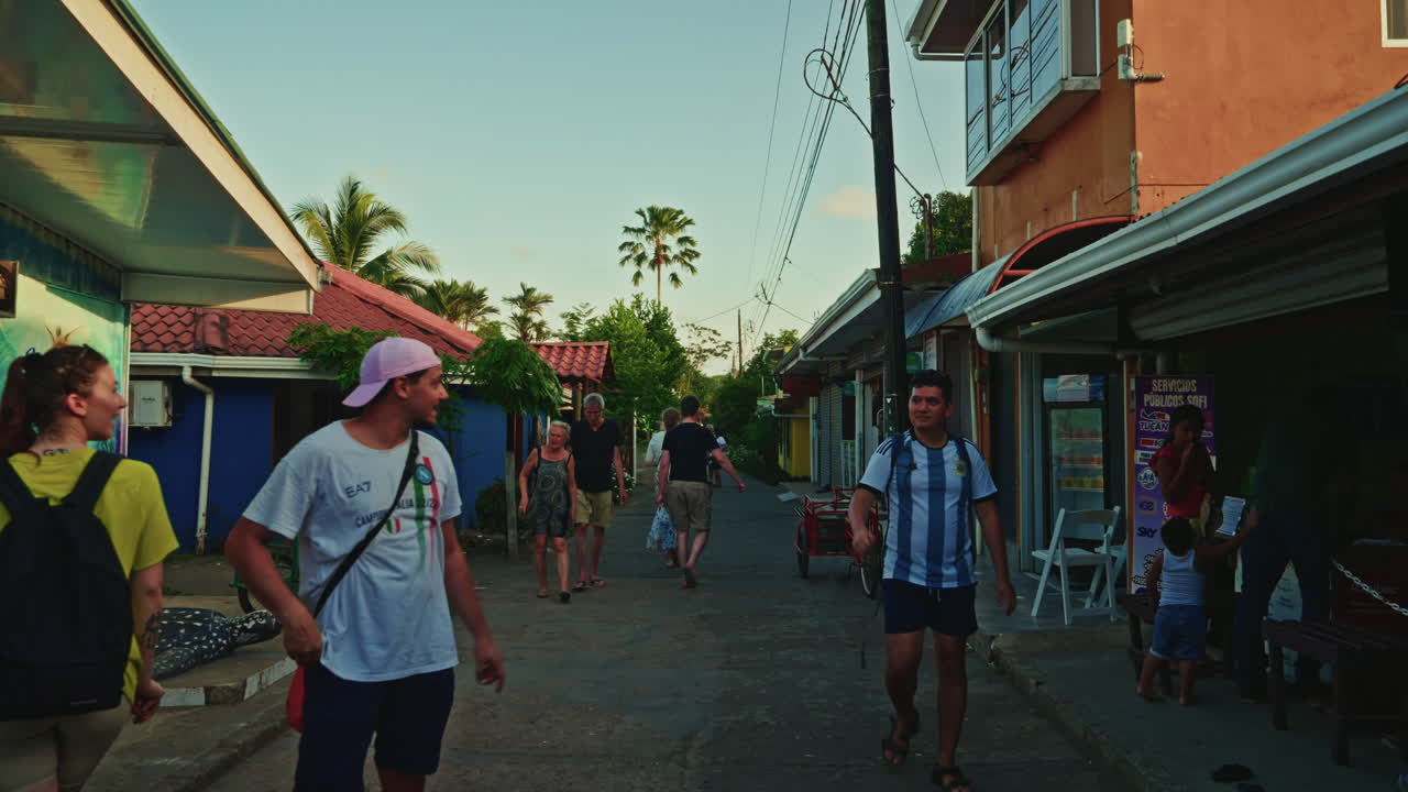 Panoramic of a local small village in Costa Rica