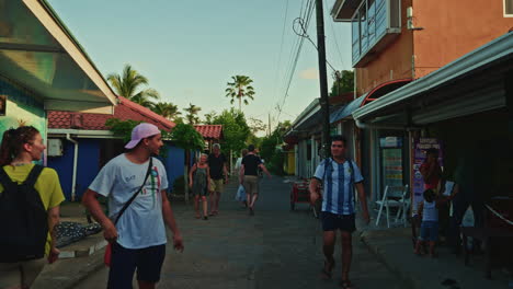 panoramic of a local small village in costa rica