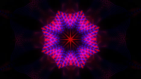 abstract glowing lights kaleidoscope