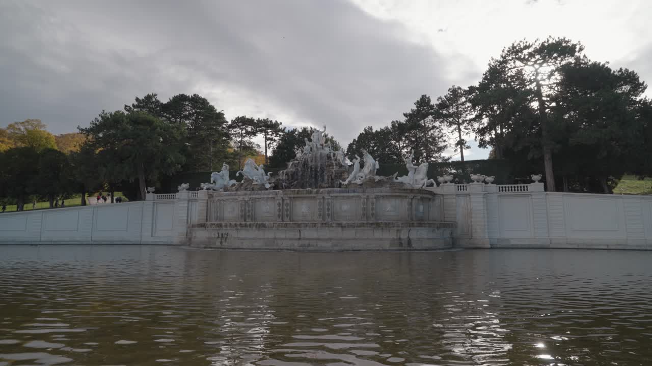 Fountain in Schönbrunn Palace Park