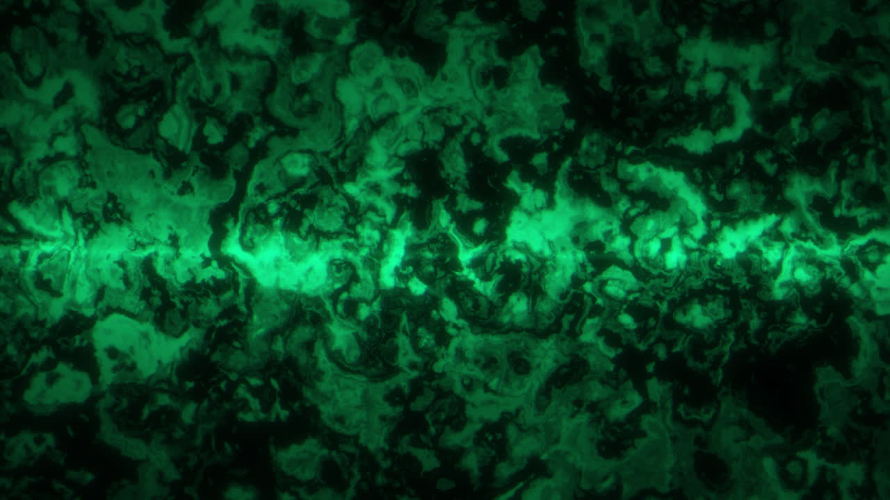 animación de patrones fractales de arte fluido abstracto verde