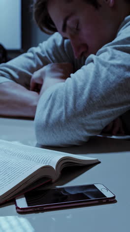 students sleeping in class
